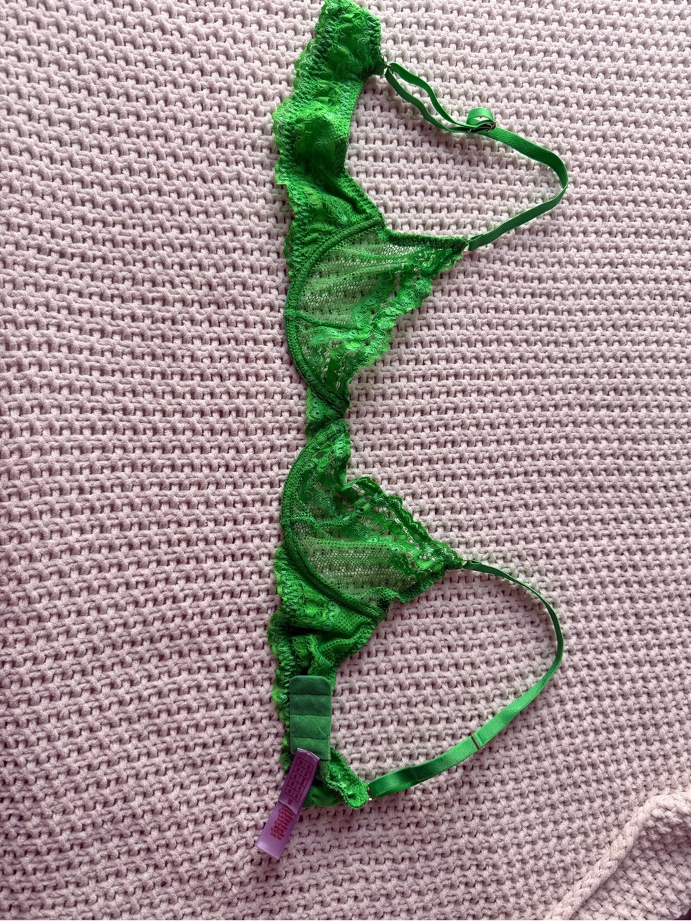 Savage X Fenty Green Lace Bralette
